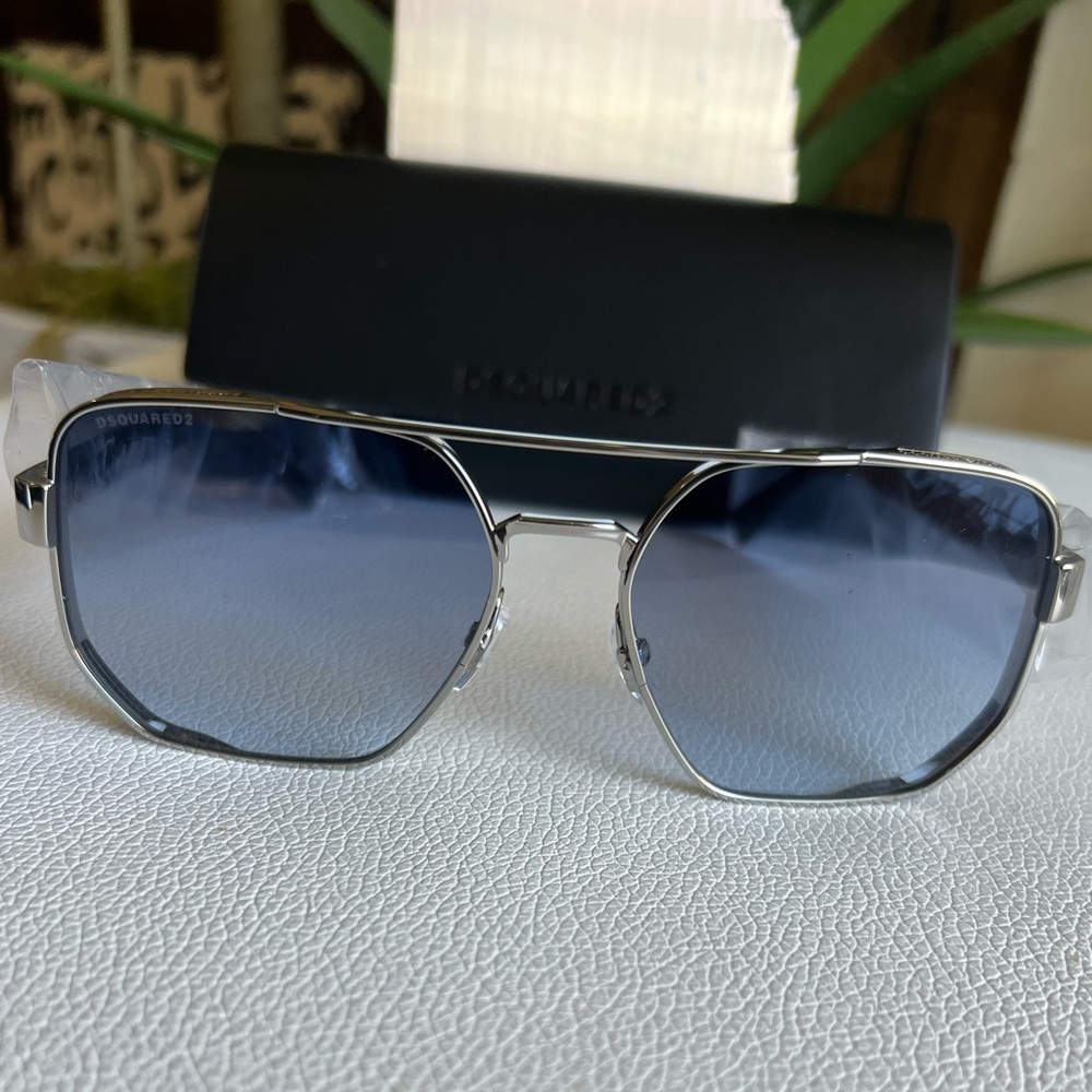 DSQUARED2 Men’s Grey Square Sunglasses 58-17-140 NEW!!!